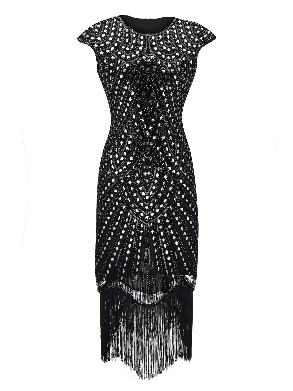 1920s Beaded Flapper Gatsby Dress