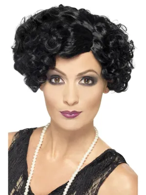 20's Flapper Wig - Black and Blonde