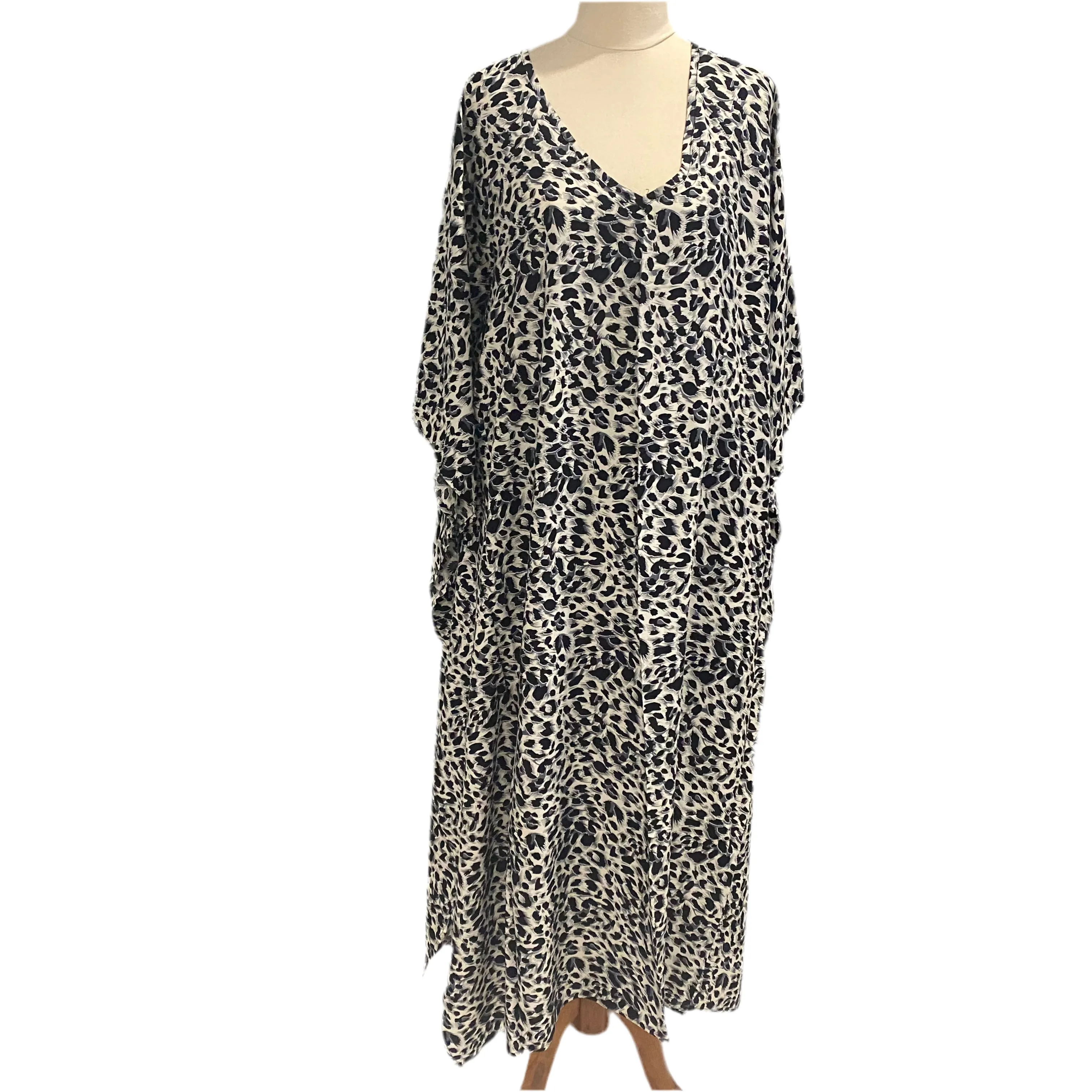 Animal print Maya Rayon Cotton Kaftan 12-22