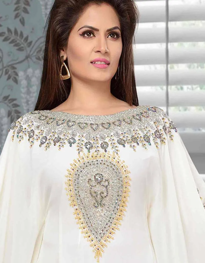 Beautiful Farasha With Butterfly Sleeve Dubai Style Kaftan