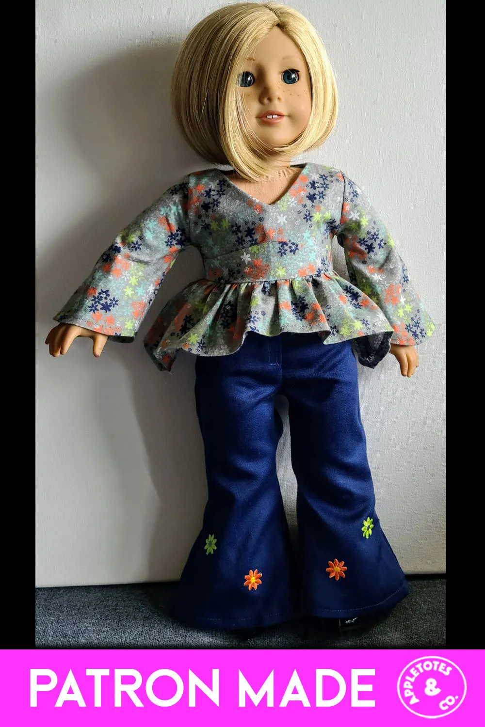 Bell Bottoms 18 Inch Doll Sewing Pattern