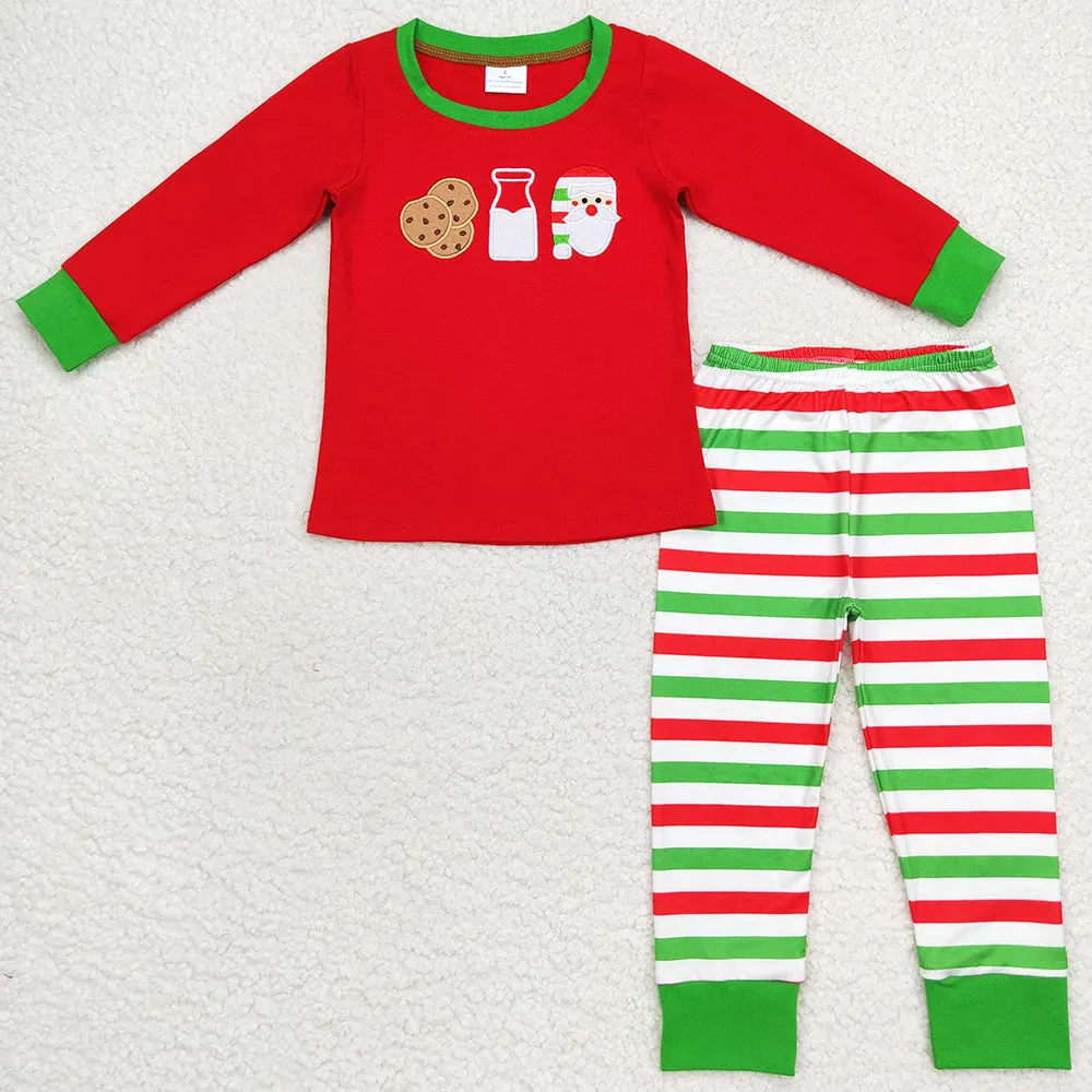 Boutique Baby Girls Clothes Santa Claus Christmas Sibling Clothing Sets GLP0726