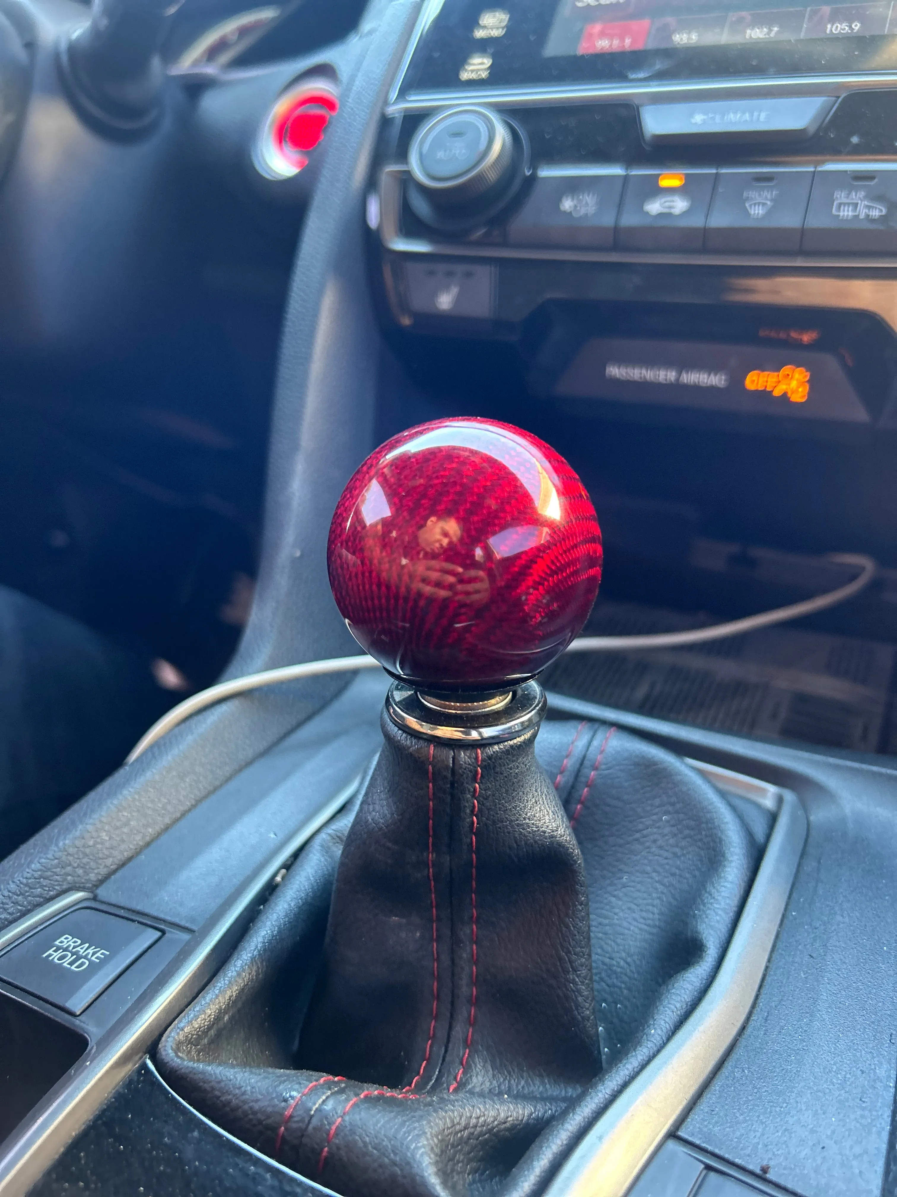 Carbon Shift knob (RED)