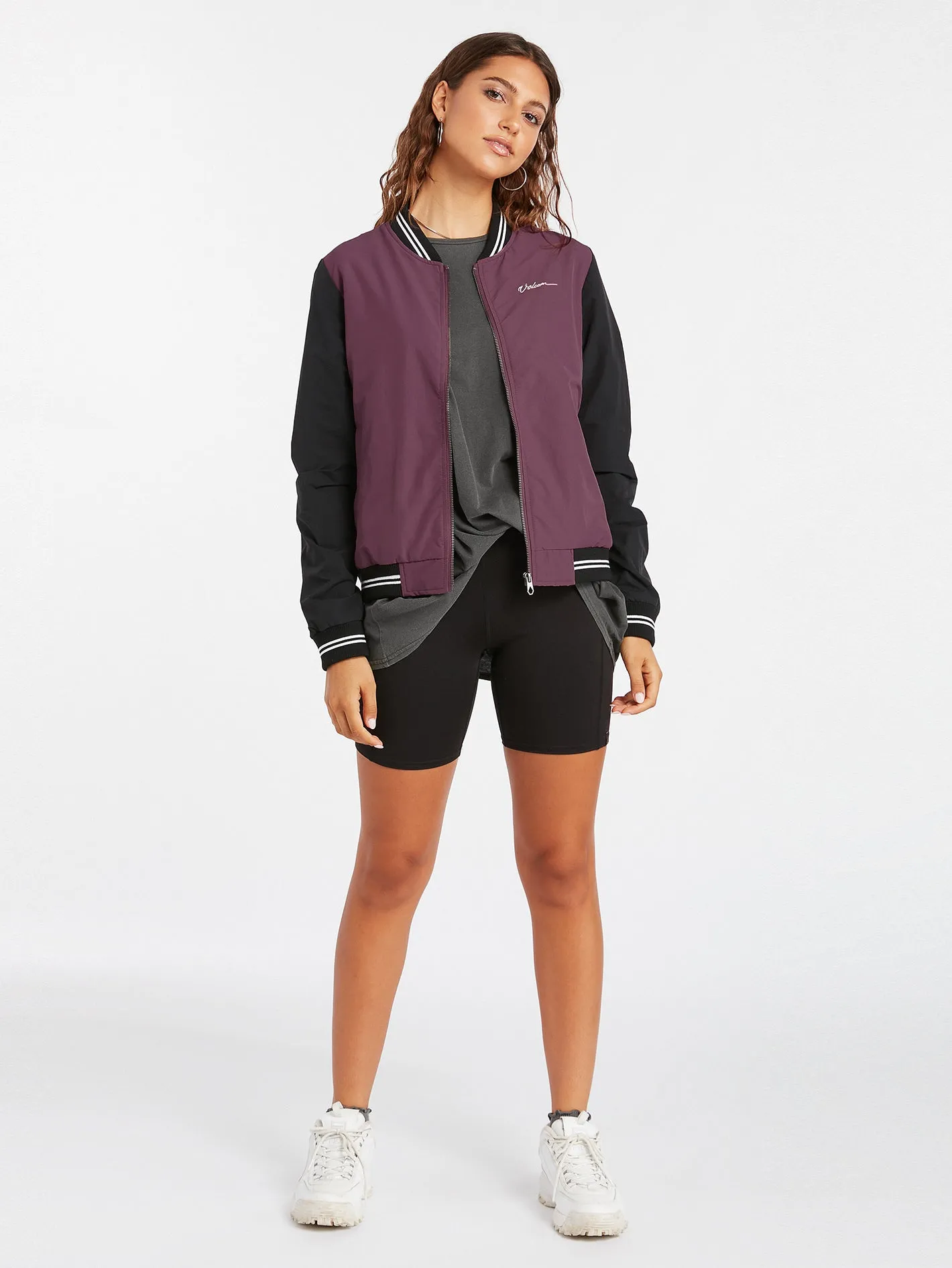 Coco Ho Track Jacket - Eggplant