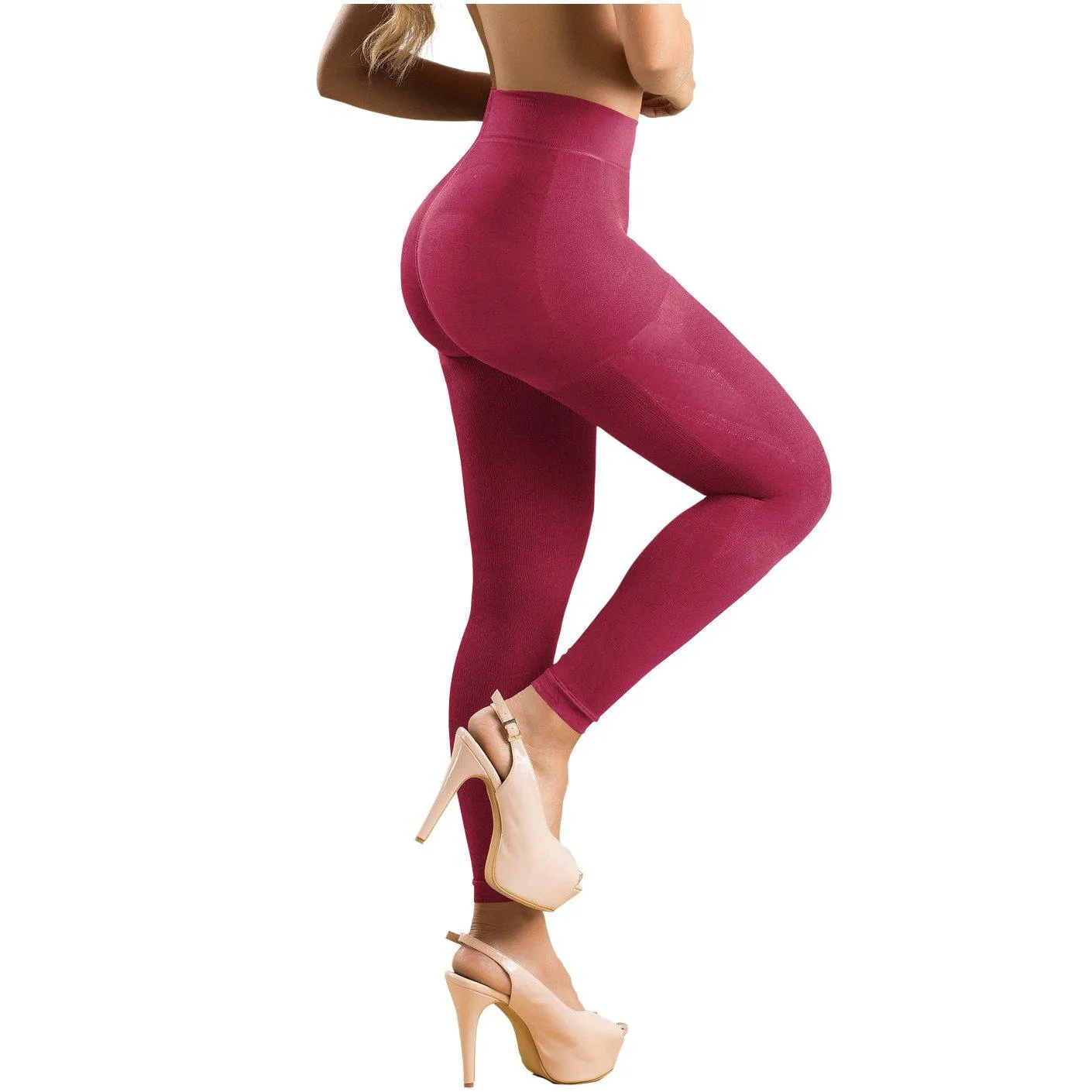 Colombian High-waisted Shaping Pantyhose for Women LT.Rose 21831