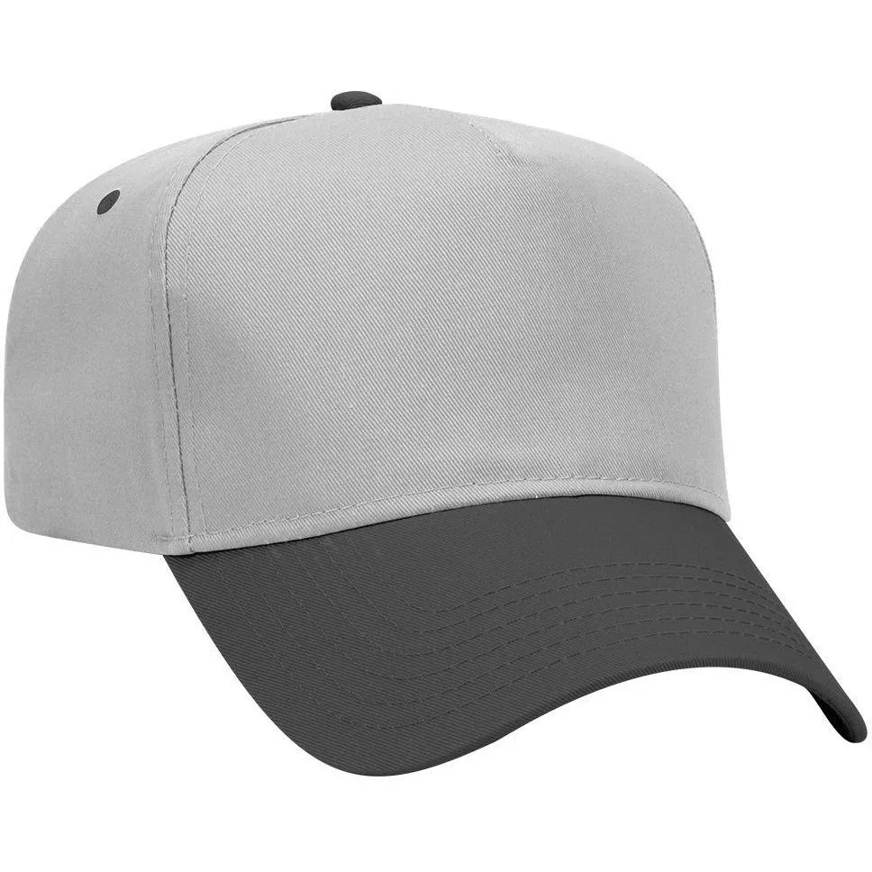 Cotton Blend Twill Five Panel Pro Style Baseball Cap