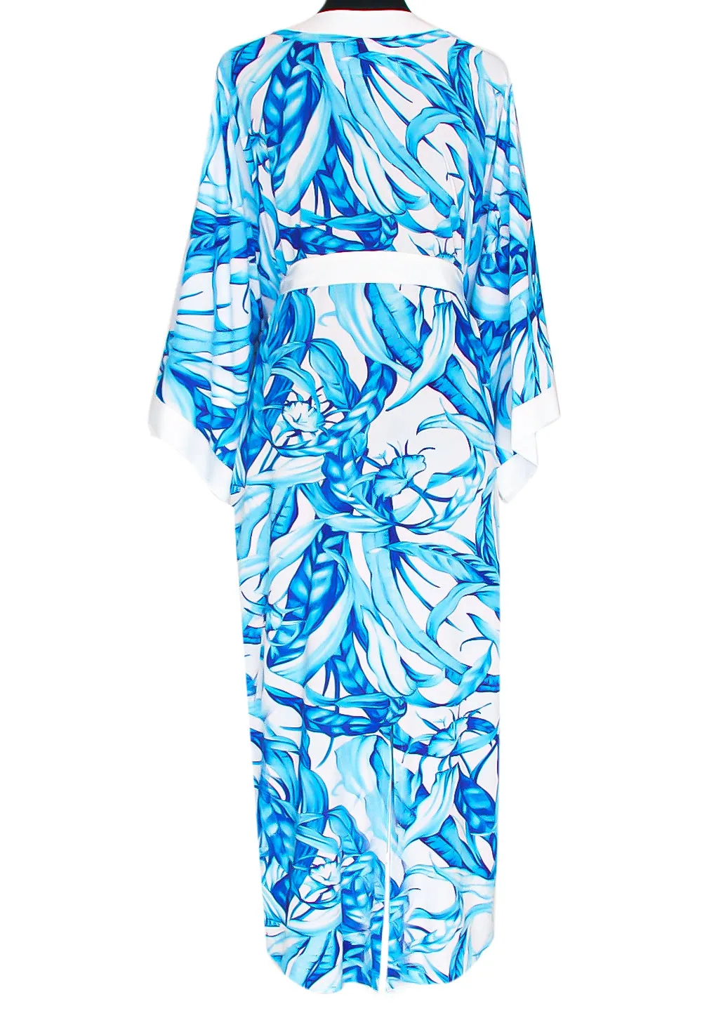 Euphoria – Mystic Forest Maxi Split Kaftan (Off-White)