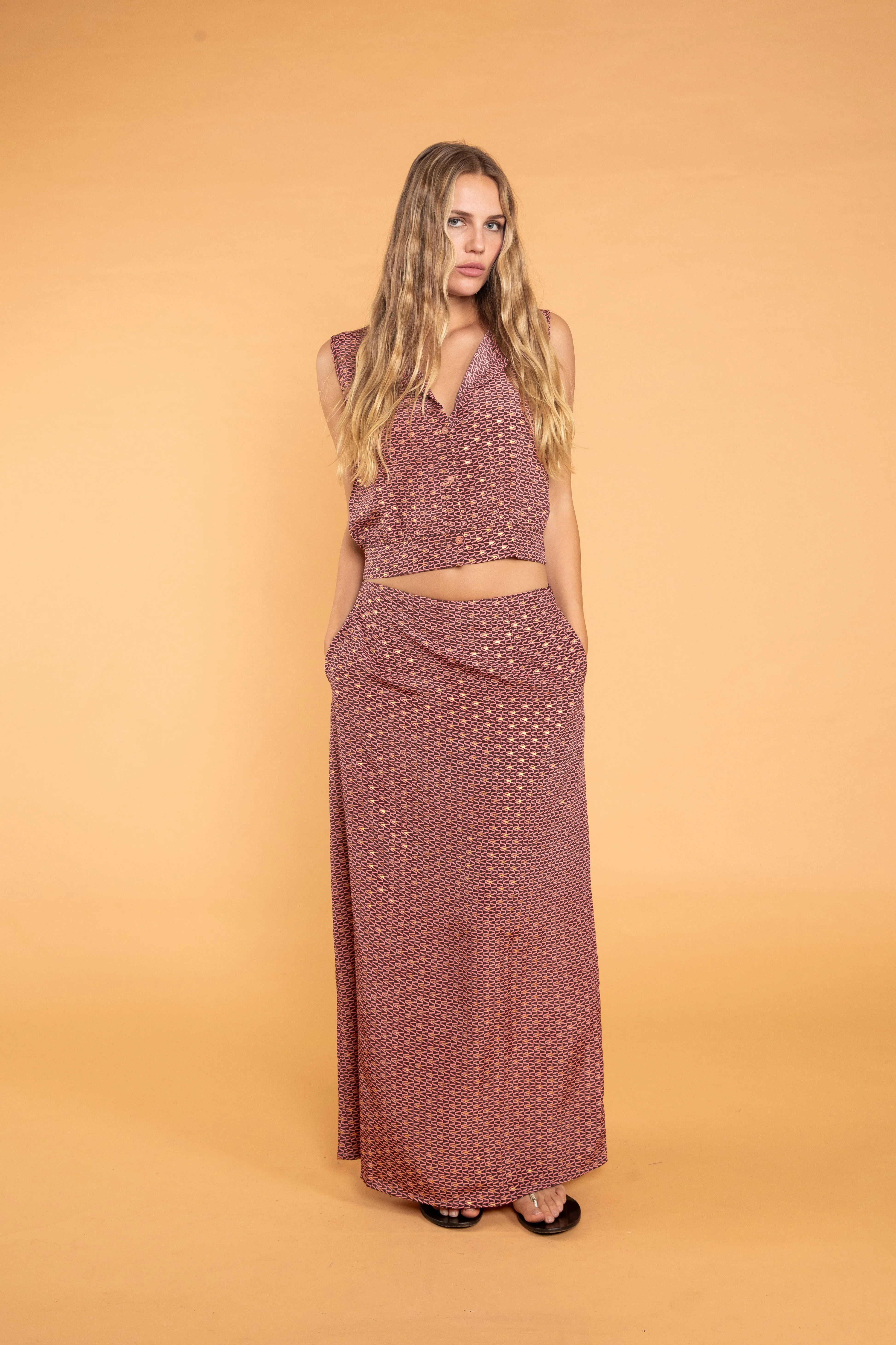 Giana Straight Maxi Skirt