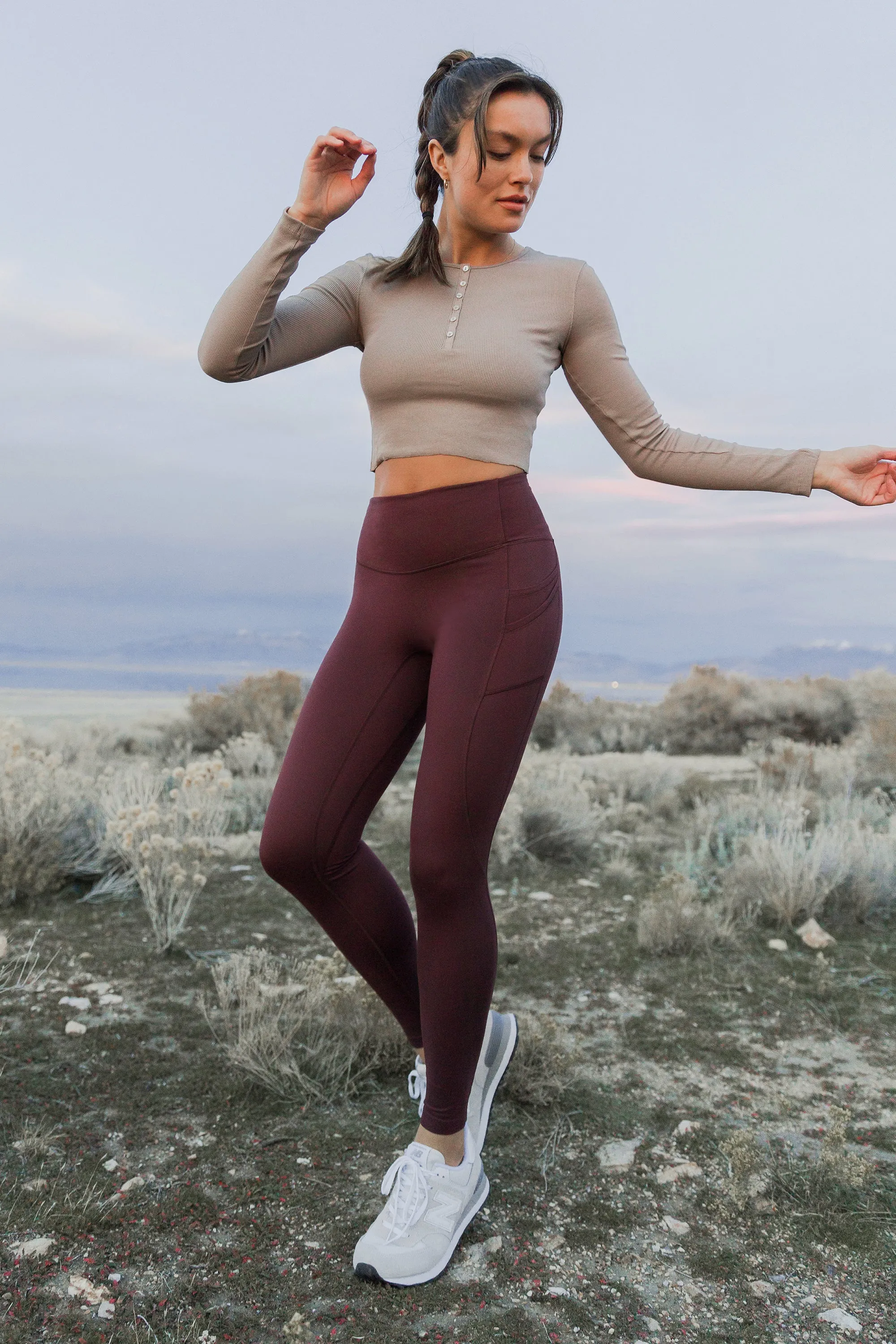 Hipster Compression Pocket Leggings