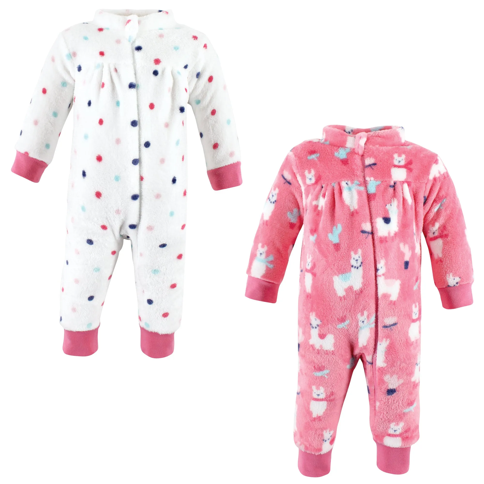 Hudson Baby Plush Jumpsuits, Llama