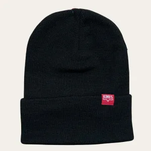 Kimes Ranch Clipped Beanie - Black