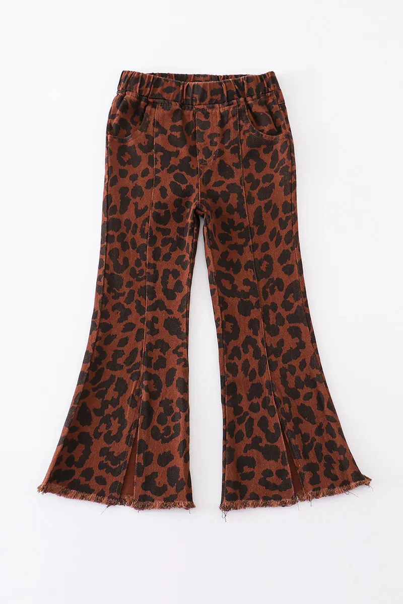 Leopard Print Bell Bottoms