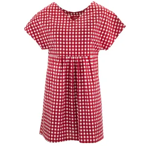 Lolo Short Shift Dress - Red Check