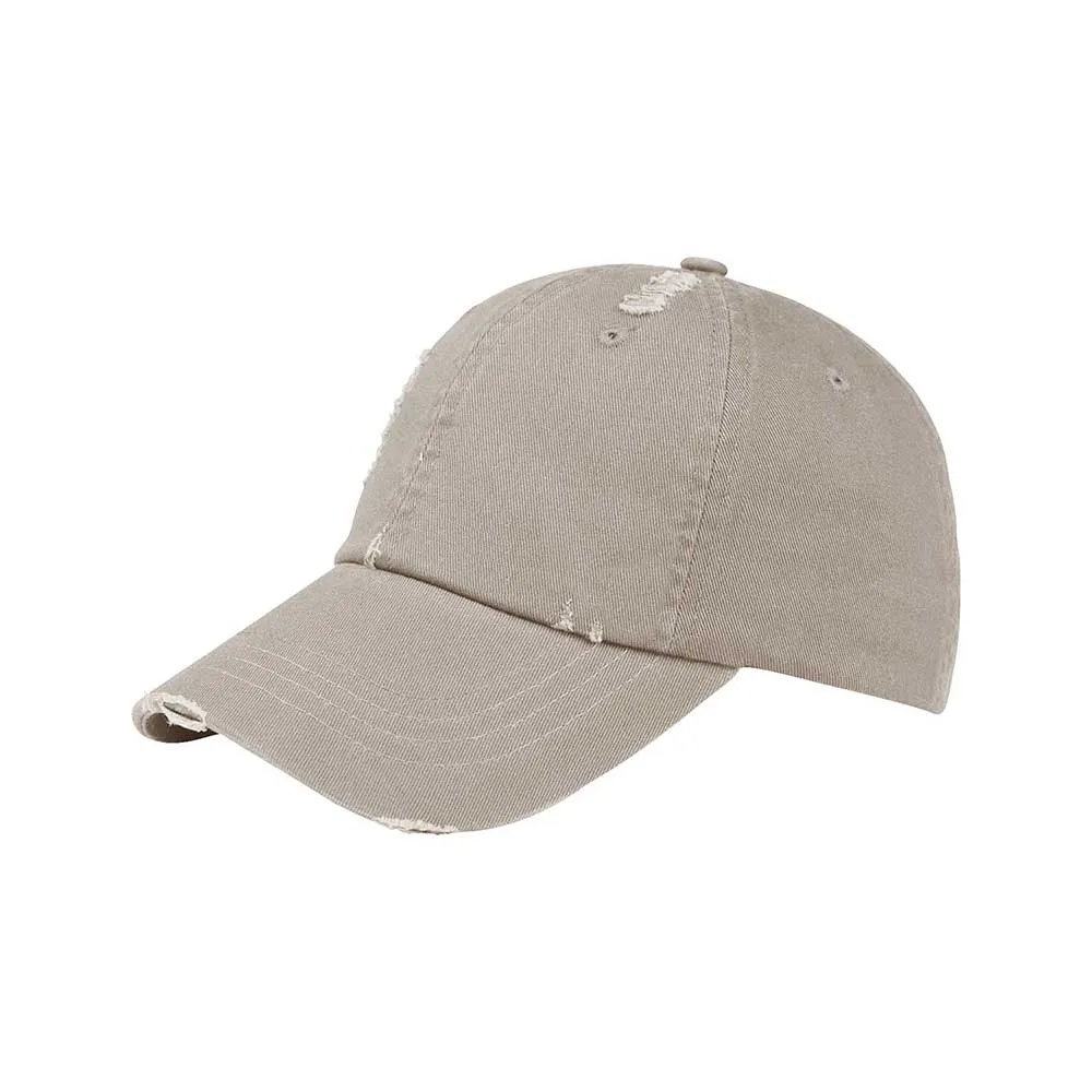 Low Profile Unstructured Washed Twill Distressed Cap