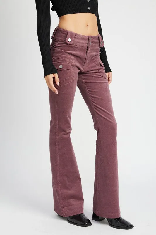 Low Rise Bell Bottom Pants