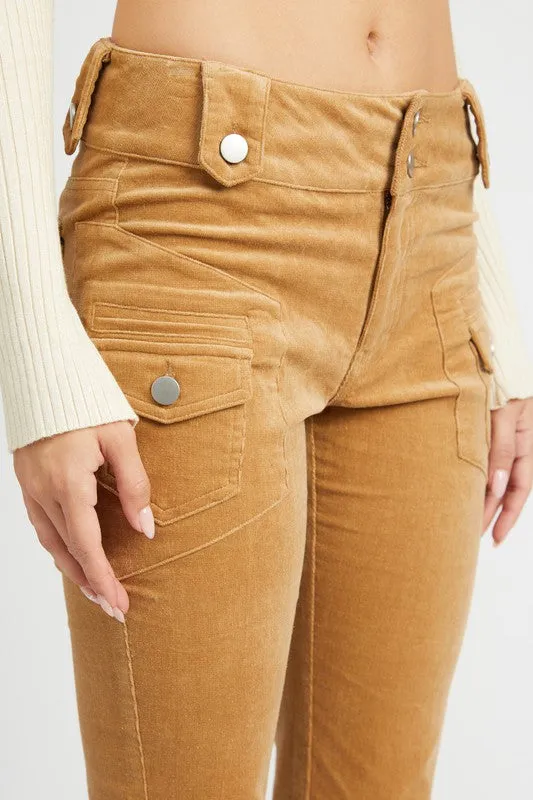 Low Rise Bell Bottom Pants