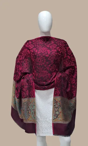 Magenta Woven Shawl