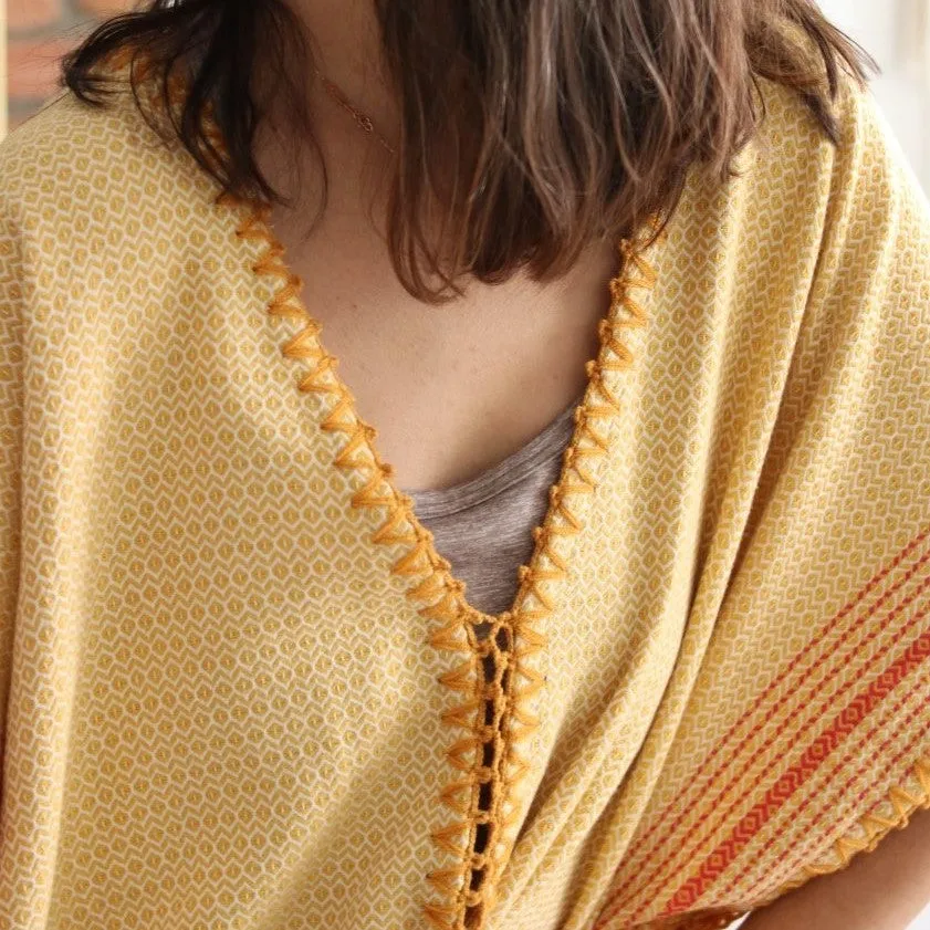 MATIA Stitched Kaftan Mustard