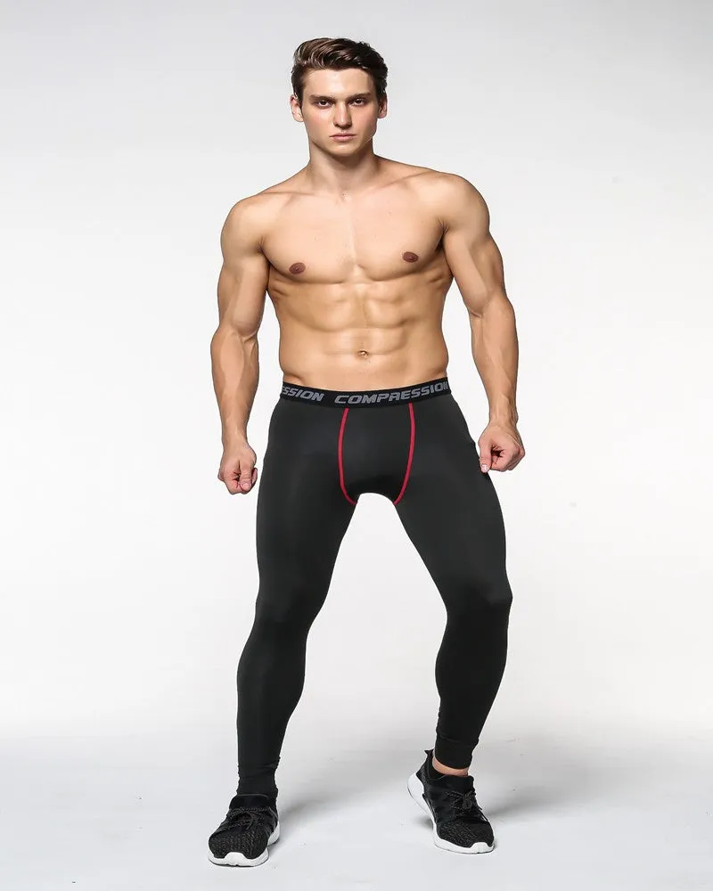 Mens Compression Pants Tights Casual  Bodybuilding  Camouflage Skinny Leggings