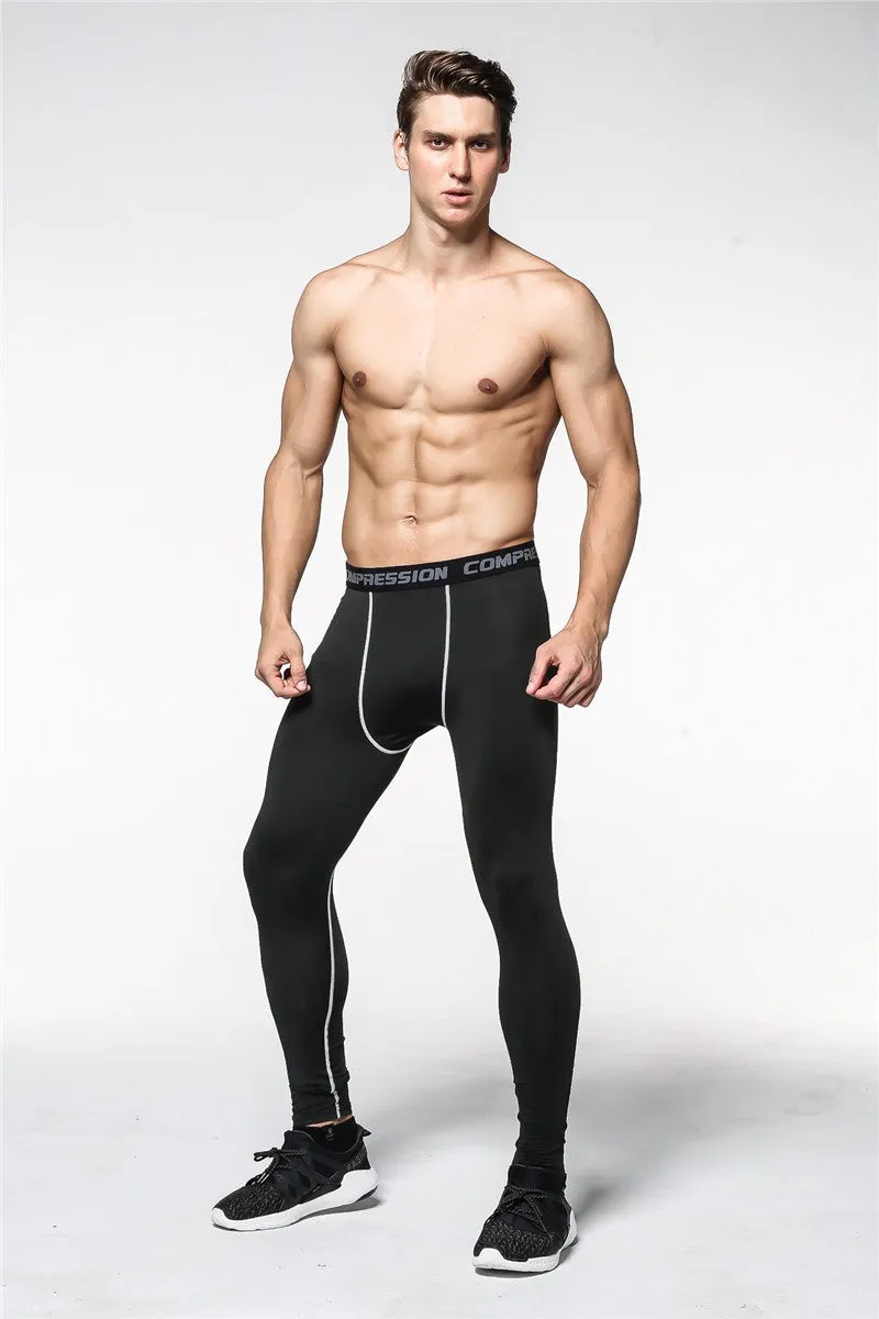 Mens Compression Pants Tights Casual  Bodybuilding  Camouflage Skinny Leggings