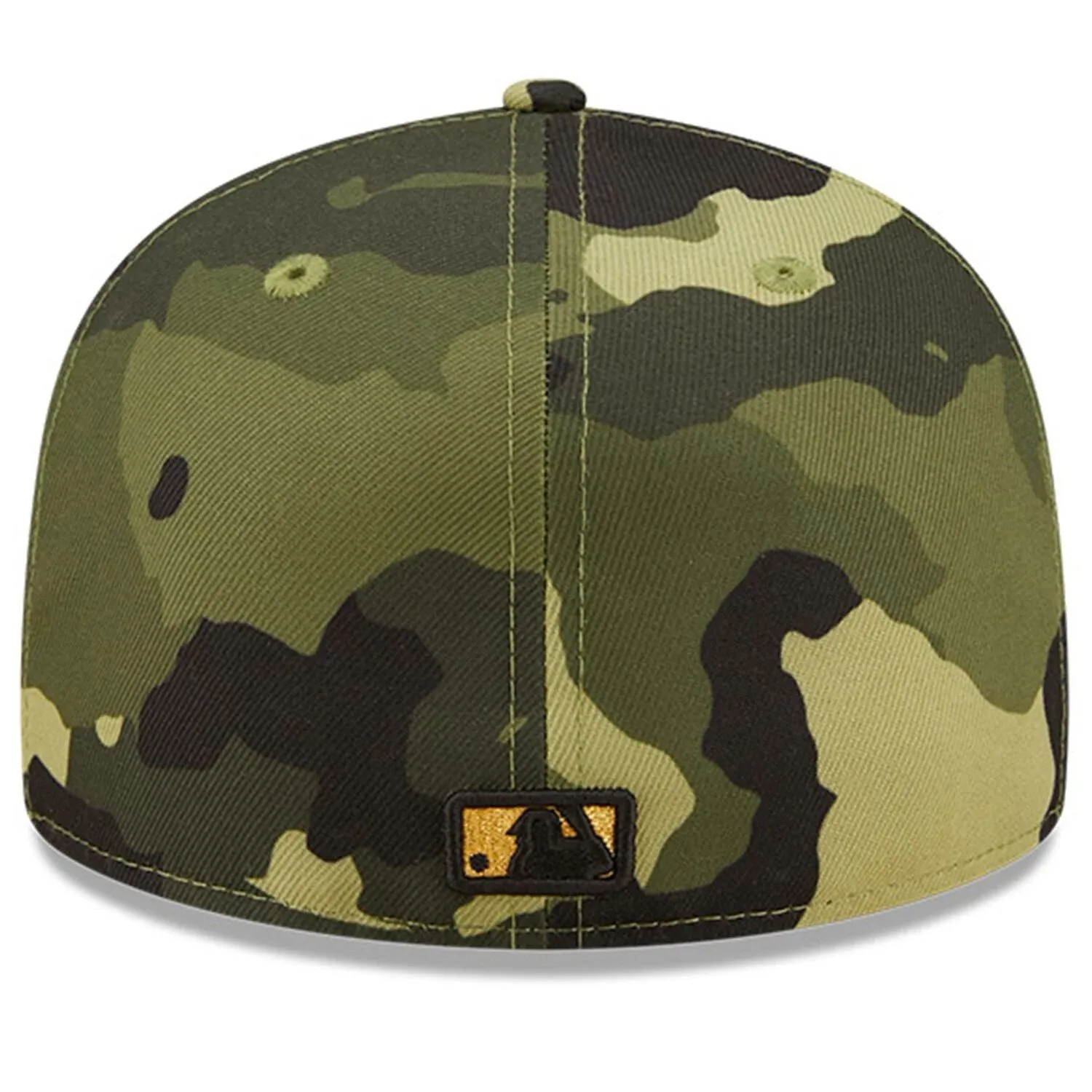 Men's New Era Cincinnati Reds 2022 Armed Forces Day On Field 59FIFTY Camo Cap.