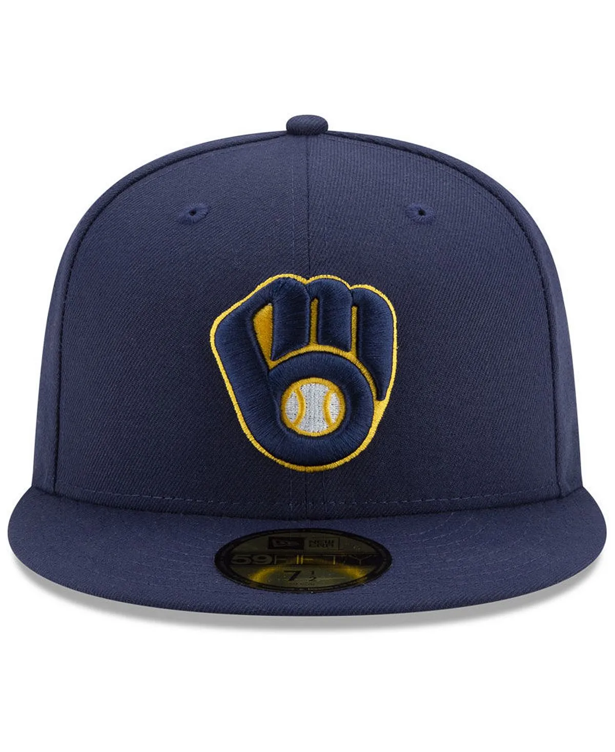 Milwaukee Brewers Authentic Collection 59FIFTY New Era Slim Cap