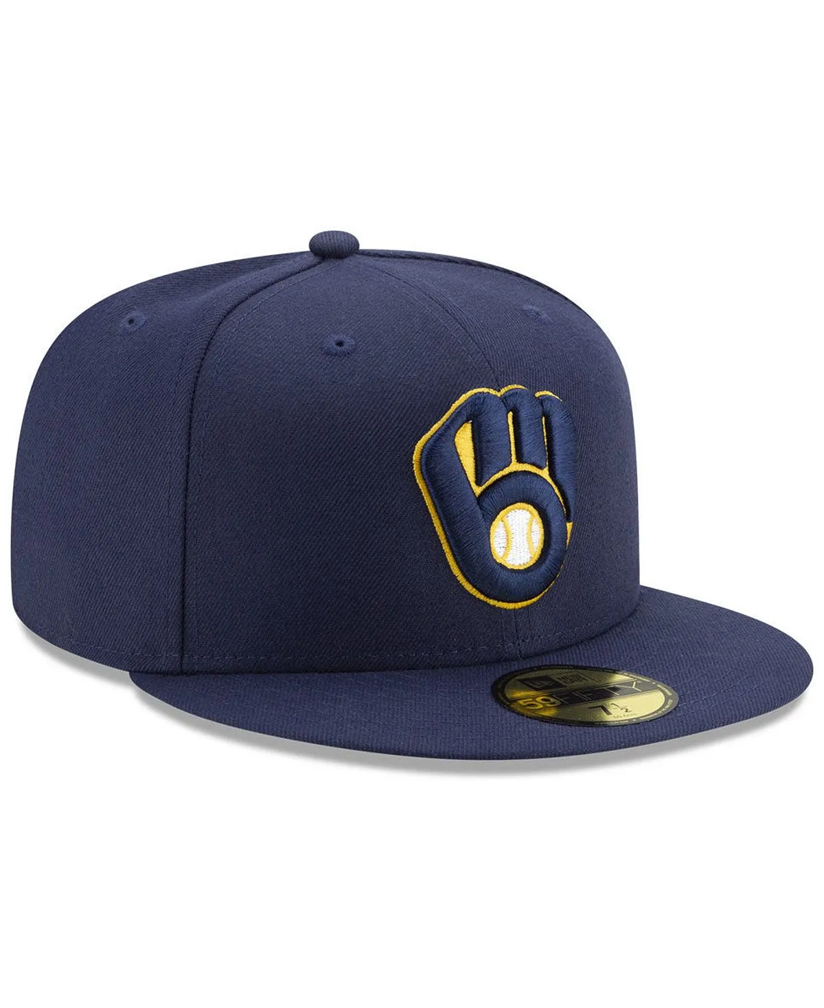 Milwaukee Brewers Authentic Collection 59FIFTY New Era Slim Cap