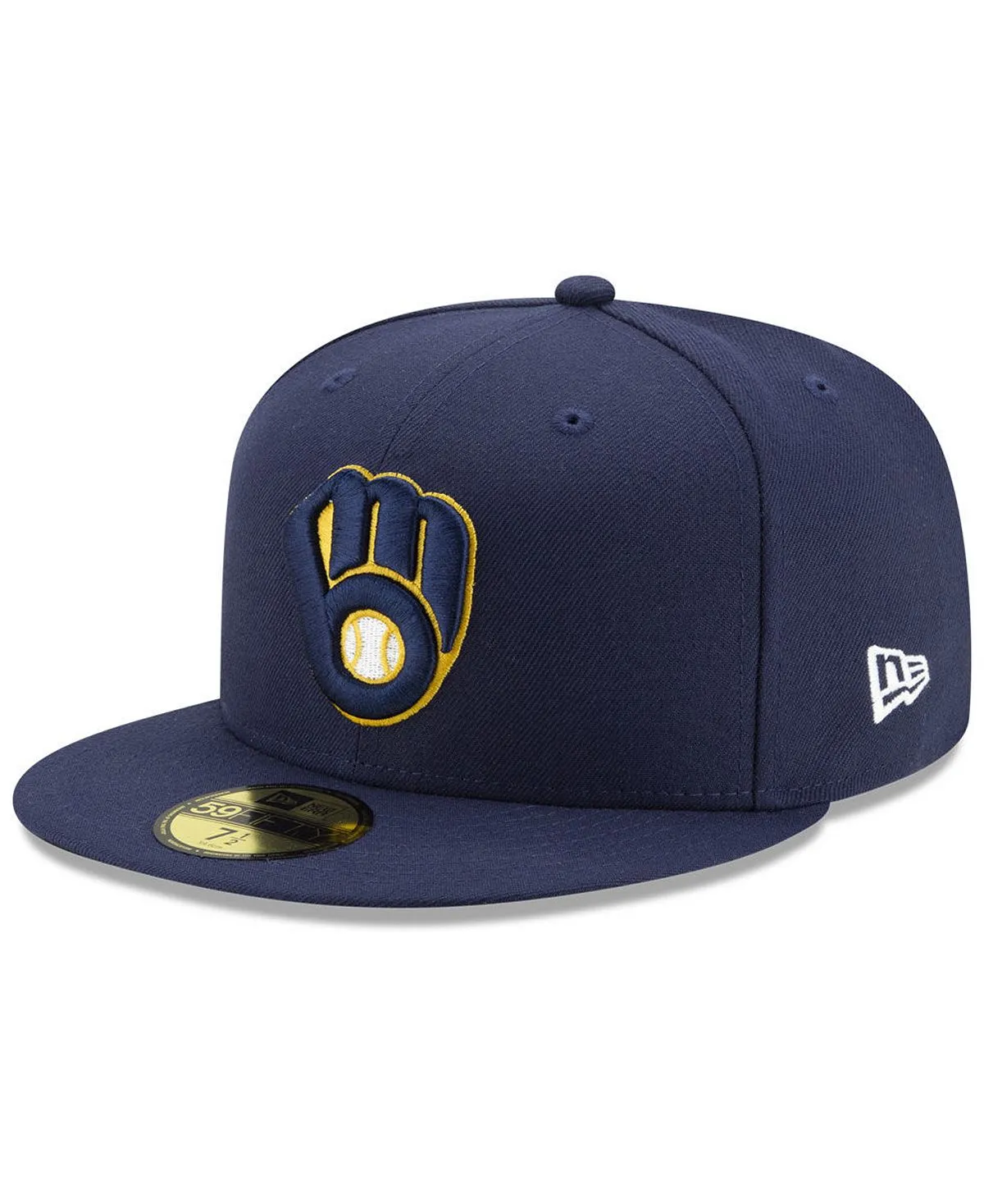 Milwaukee Brewers Authentic Collection 59FIFTY New Era Slim Cap