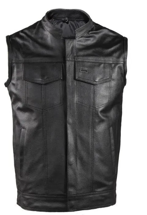 Motorcycle Club Vest With Gun Pocket, MV320-SS-DL