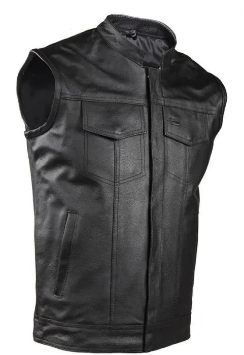 Motorcycle Club Vest With Gun Pocket, MV320-SS-DL