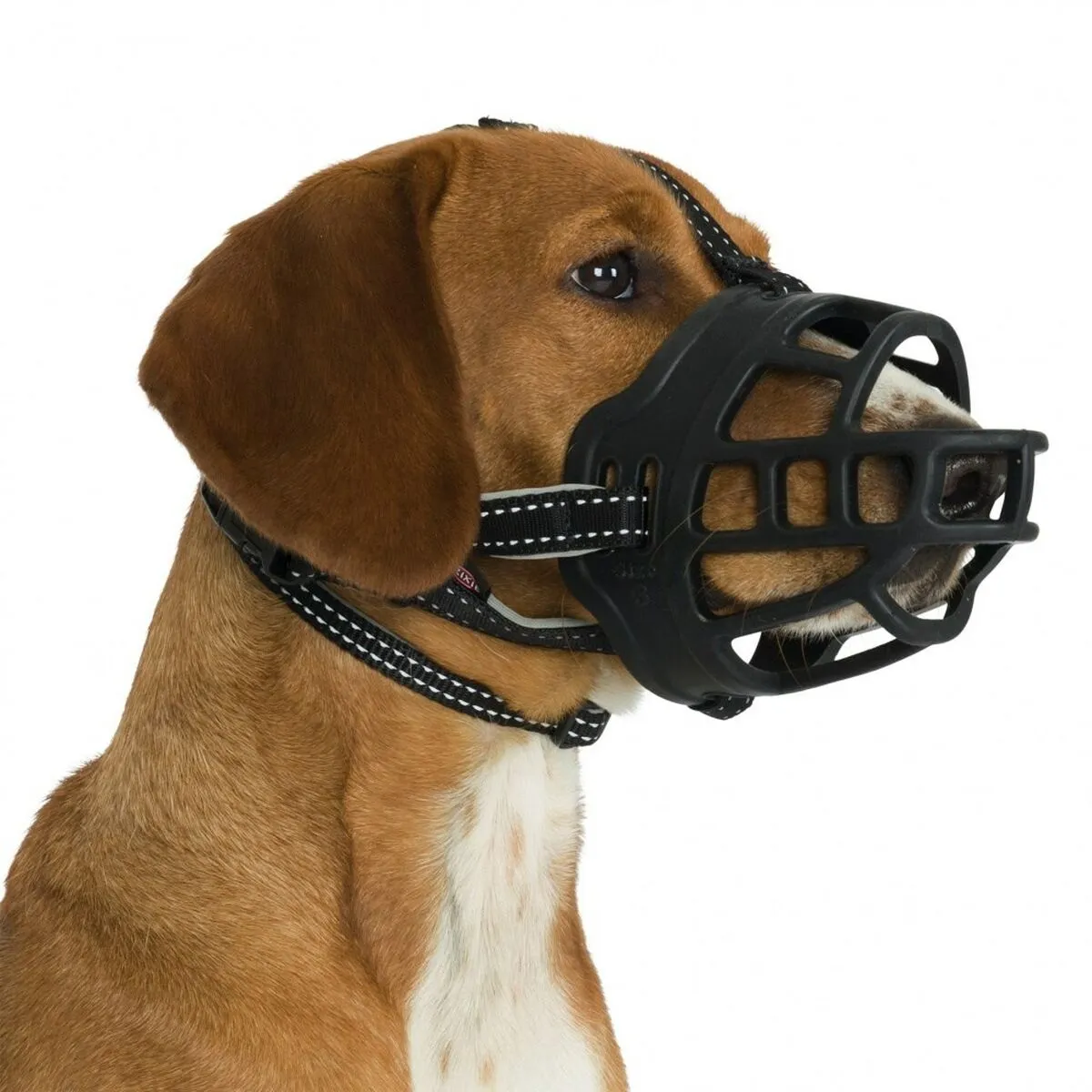 Muzzle Trixie Black Monochrome L/XL 30 cm