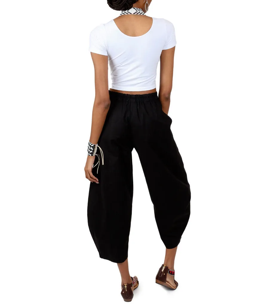 Nagada Balloon Pant: Black