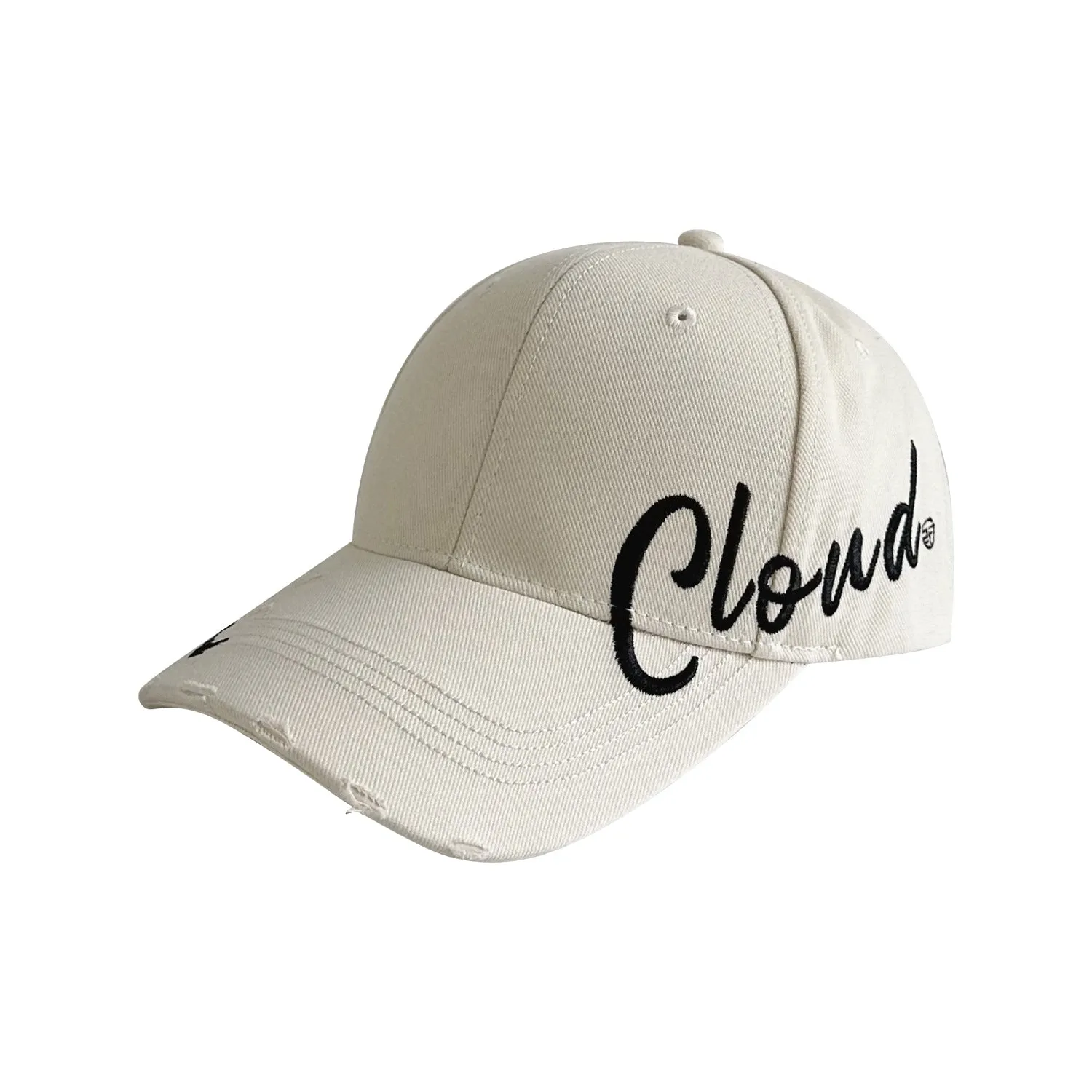 Niche embroidered hard-top baseball cap for men style fashionable peaked cap for female students, hole-in-the-wall personalized sun hat