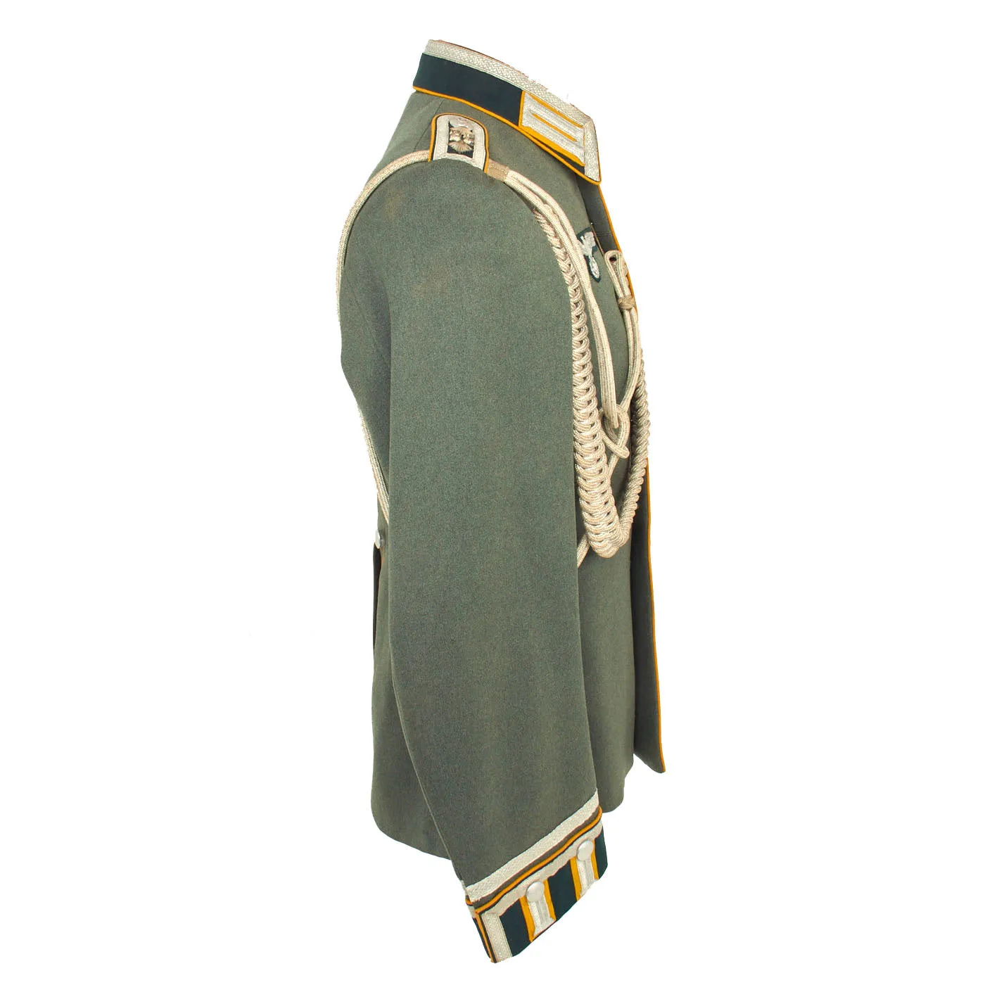 Original German WWII Heer 22nd Cavalry Oberwachtmeister NCO M35 Waffenrock Dress Tunic with Aiguilette Cords