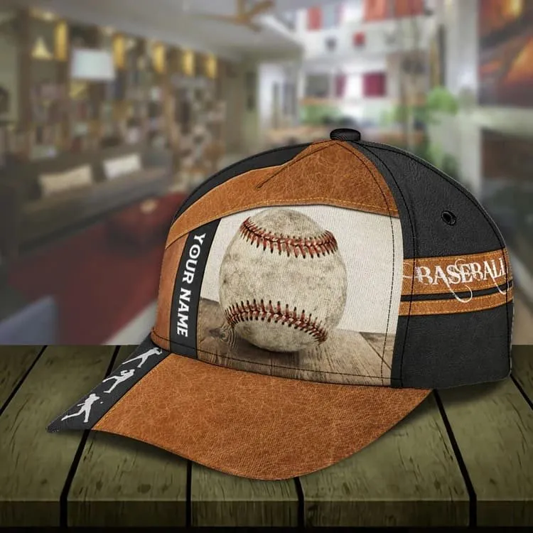 Personalized Baseball Classic Cap for Dad, Son, 3D Baseball Hat for Baseball Players Lovers