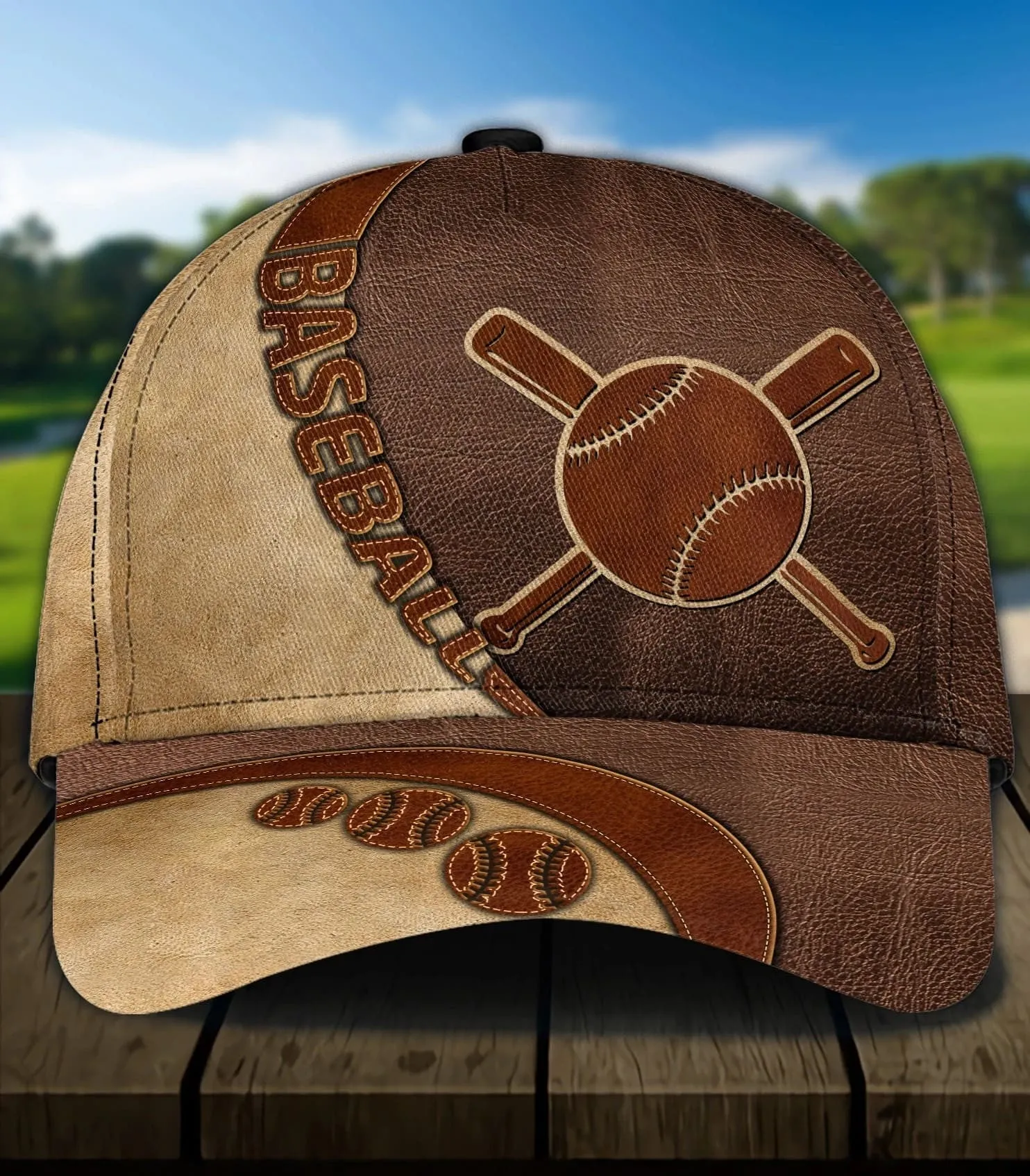 Personalized Baseball Classic Cap for Dad, Son, 3D Baseball Hat for Baseball Players Lovers