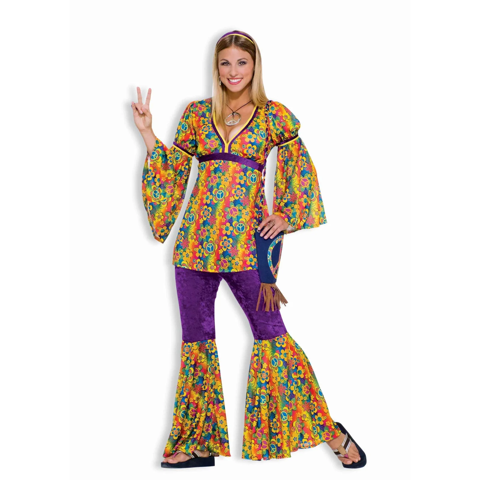 Purple Haze Hippie Ladies Costume