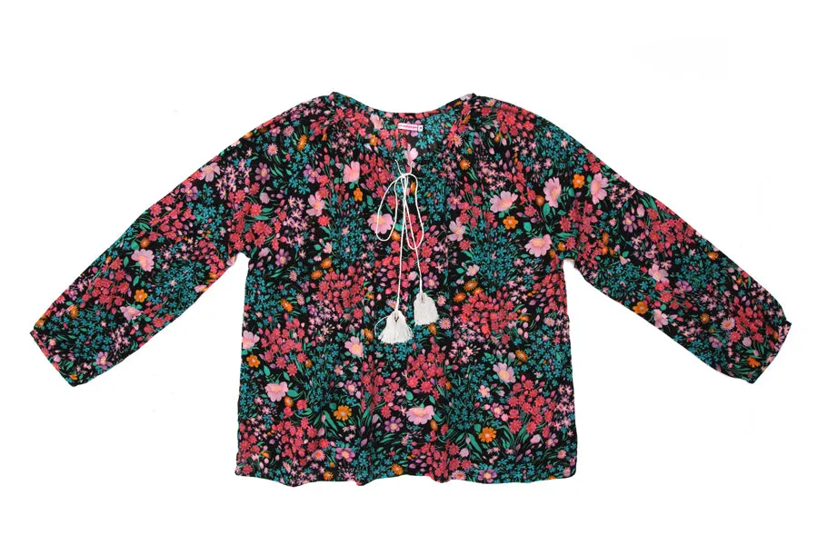 Shelley Blouse Paris Gypsy Black - Mama -online exclusive