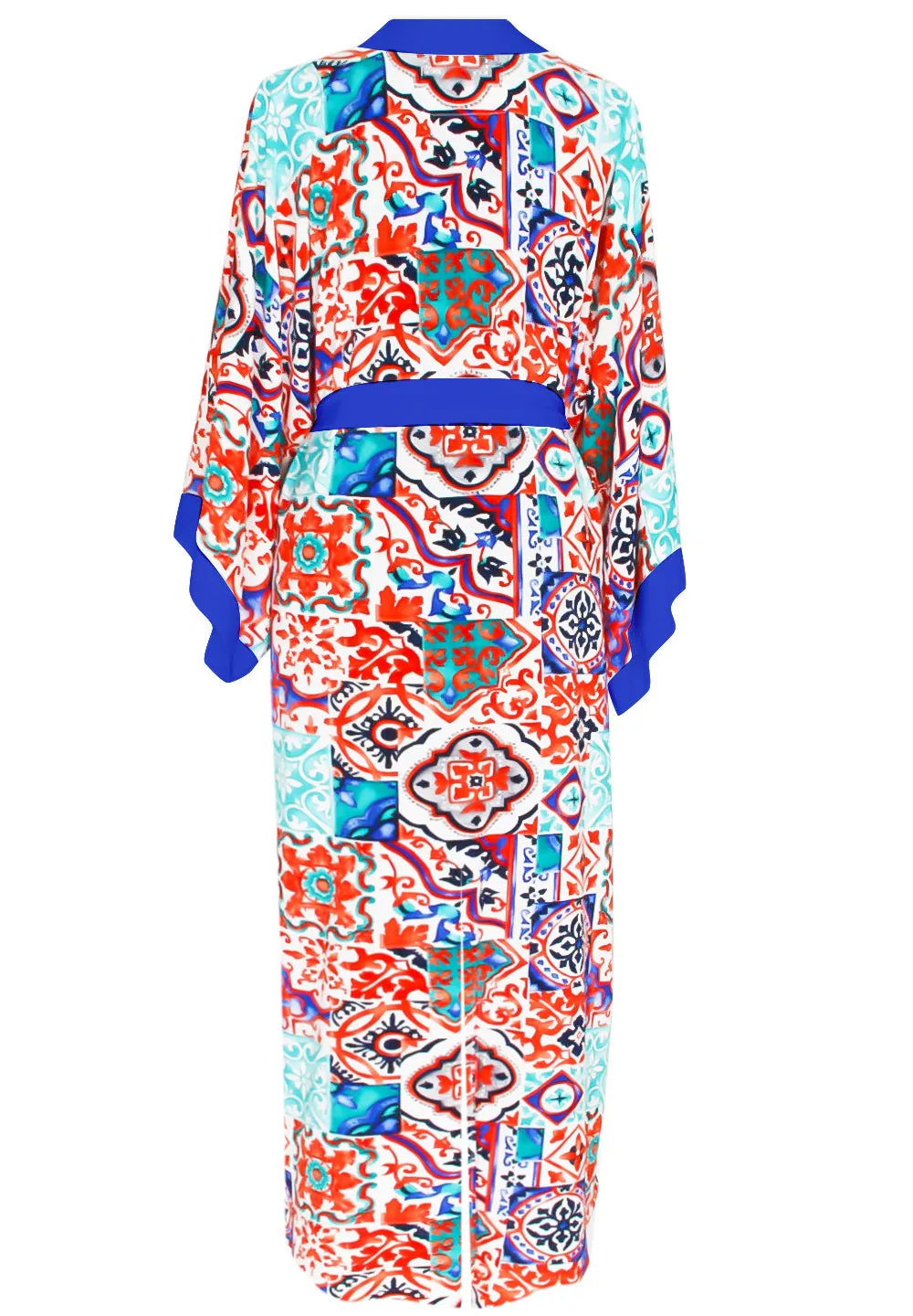 Siciliana - Carmella Maxi Split Kaftan (Royal Blue)