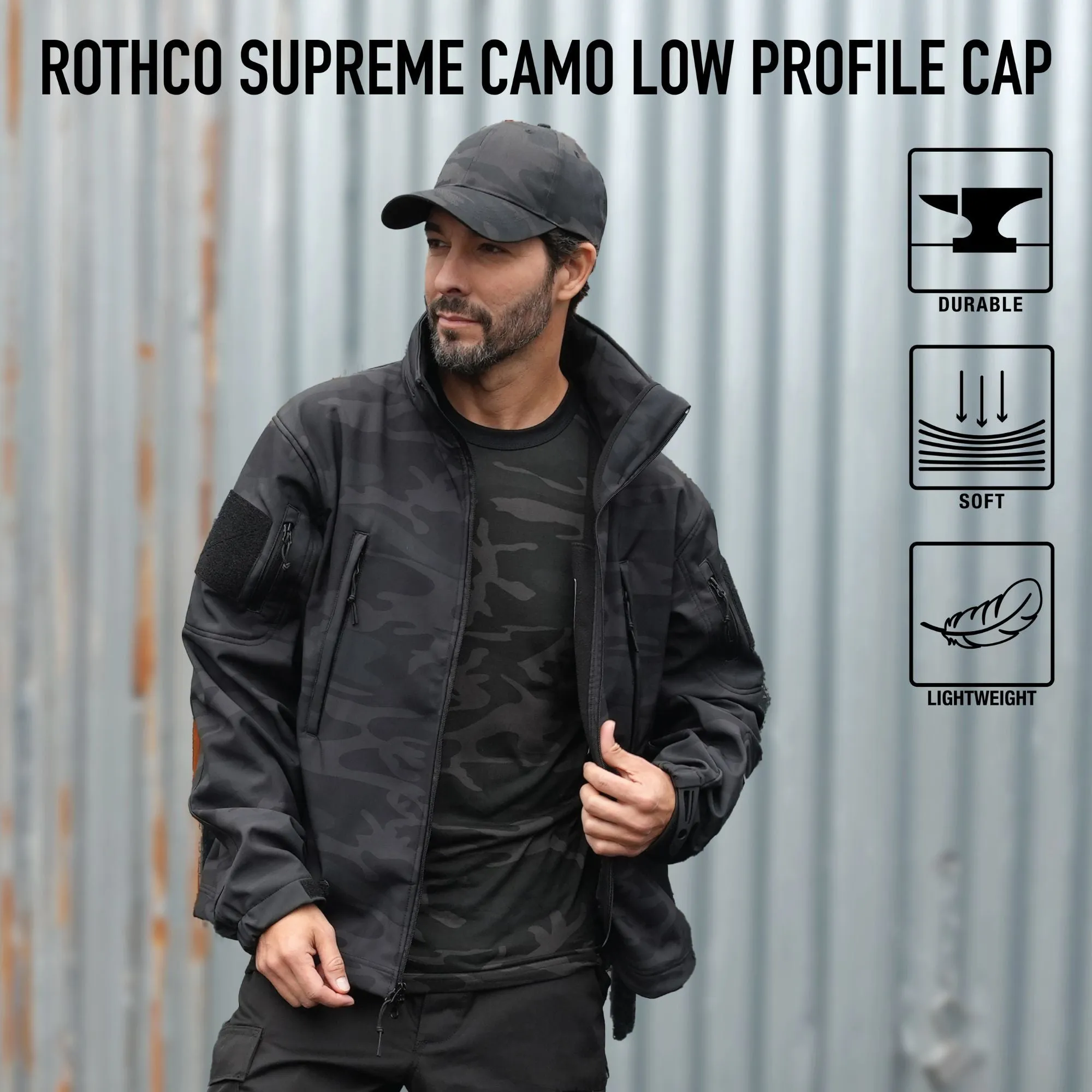 Smokey Branch Camouflage - Military Low Profile Adjustable Baseball Cap