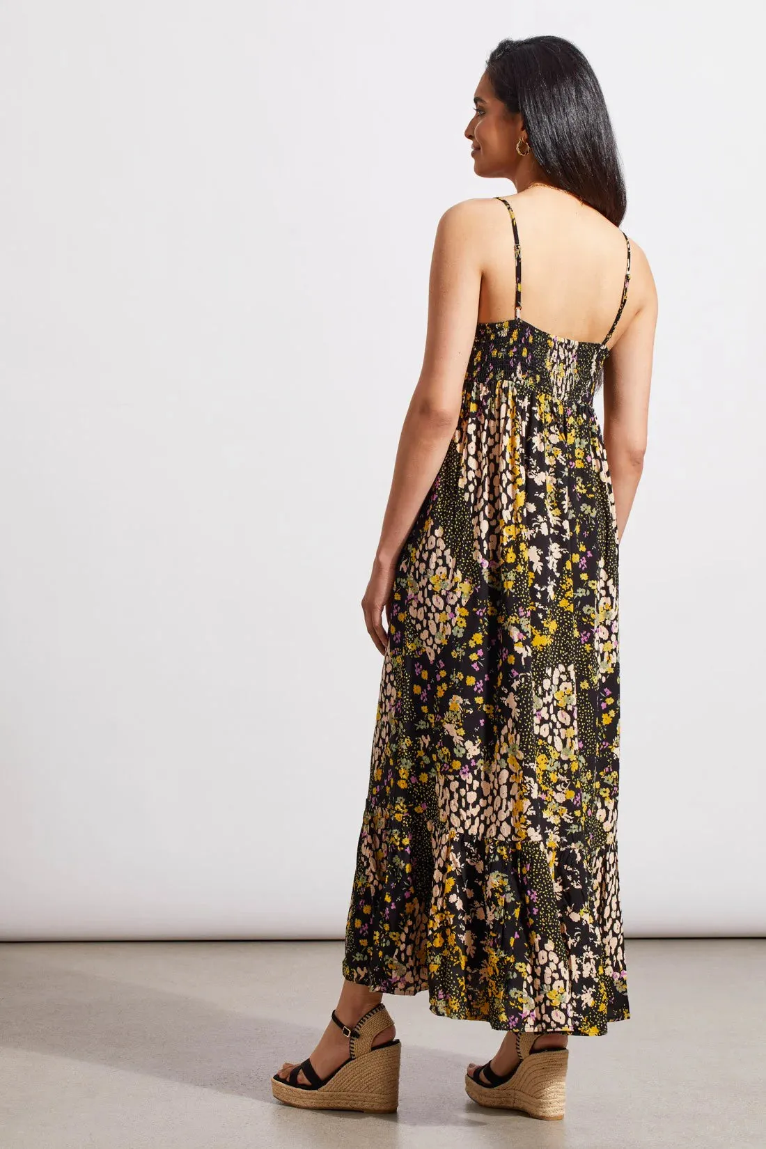 Tribal Ditsy Floral Maxi Dress