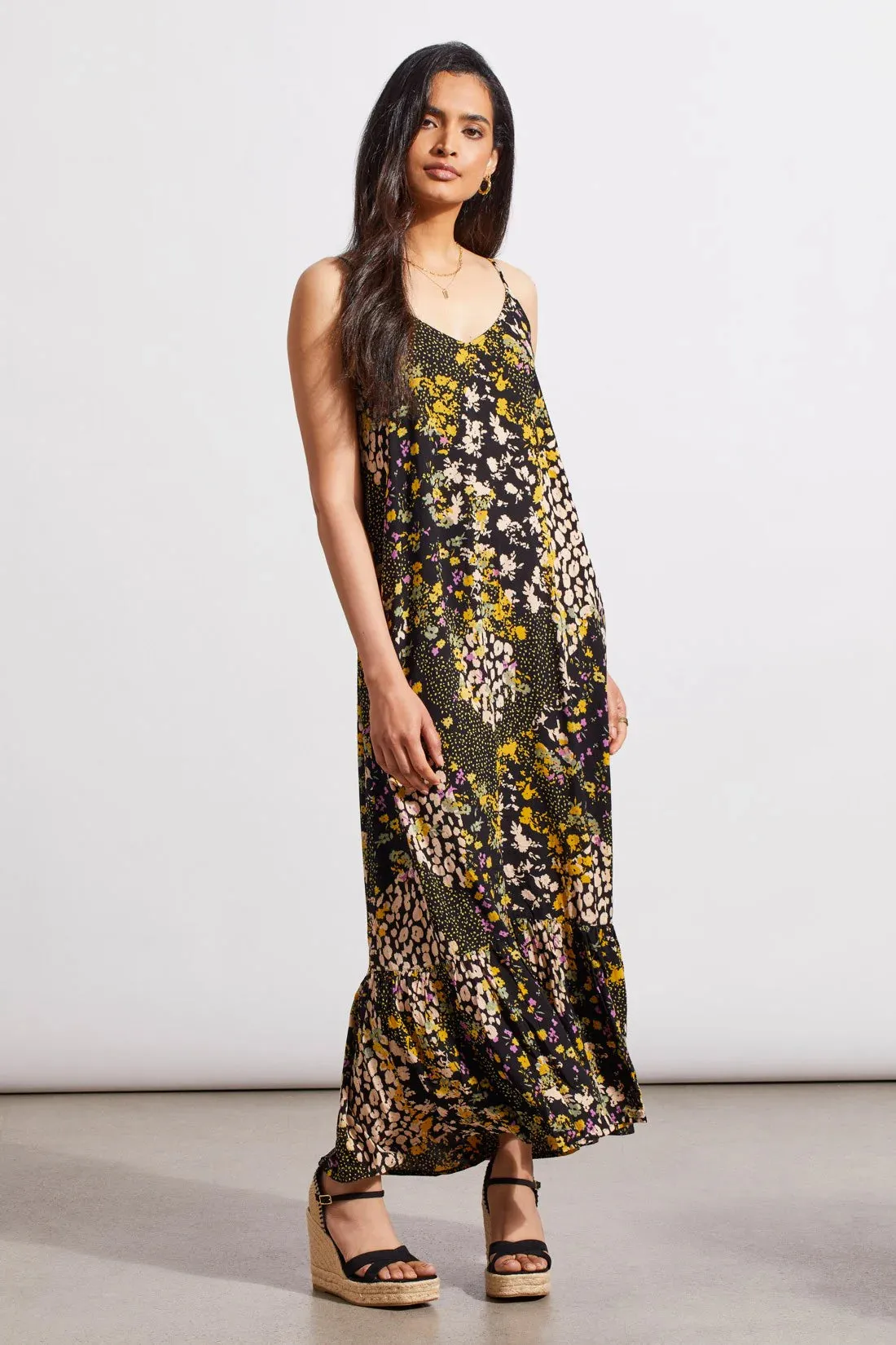 Tribal Ditsy Floral Maxi Dress