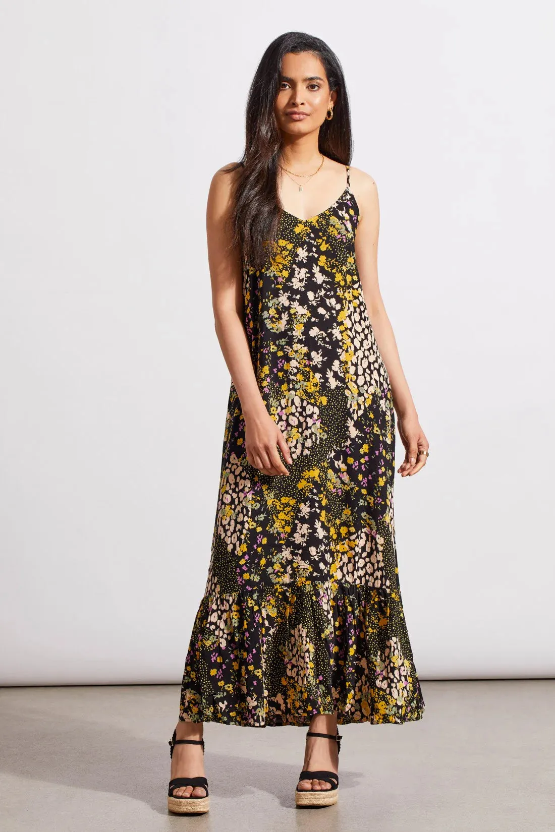 Tribal Ditsy Floral Maxi Dress