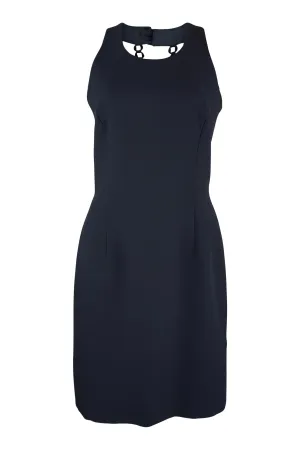 UNLABELLED Black Backless Sleeveless Shift Dress (S)