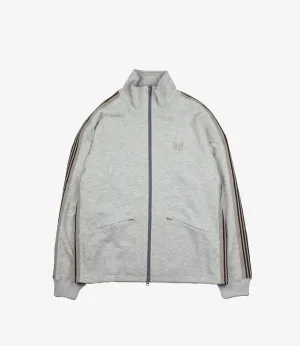 Warm Up Track Jacket – Grey Cotton Fleece