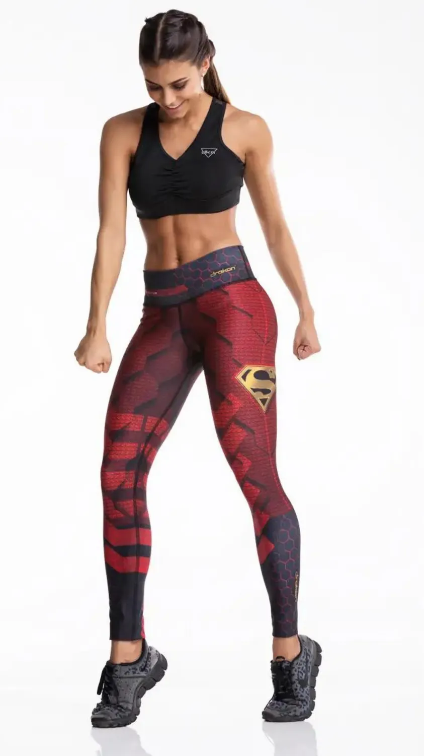 Workout Superman Superhero Colombian Leggings